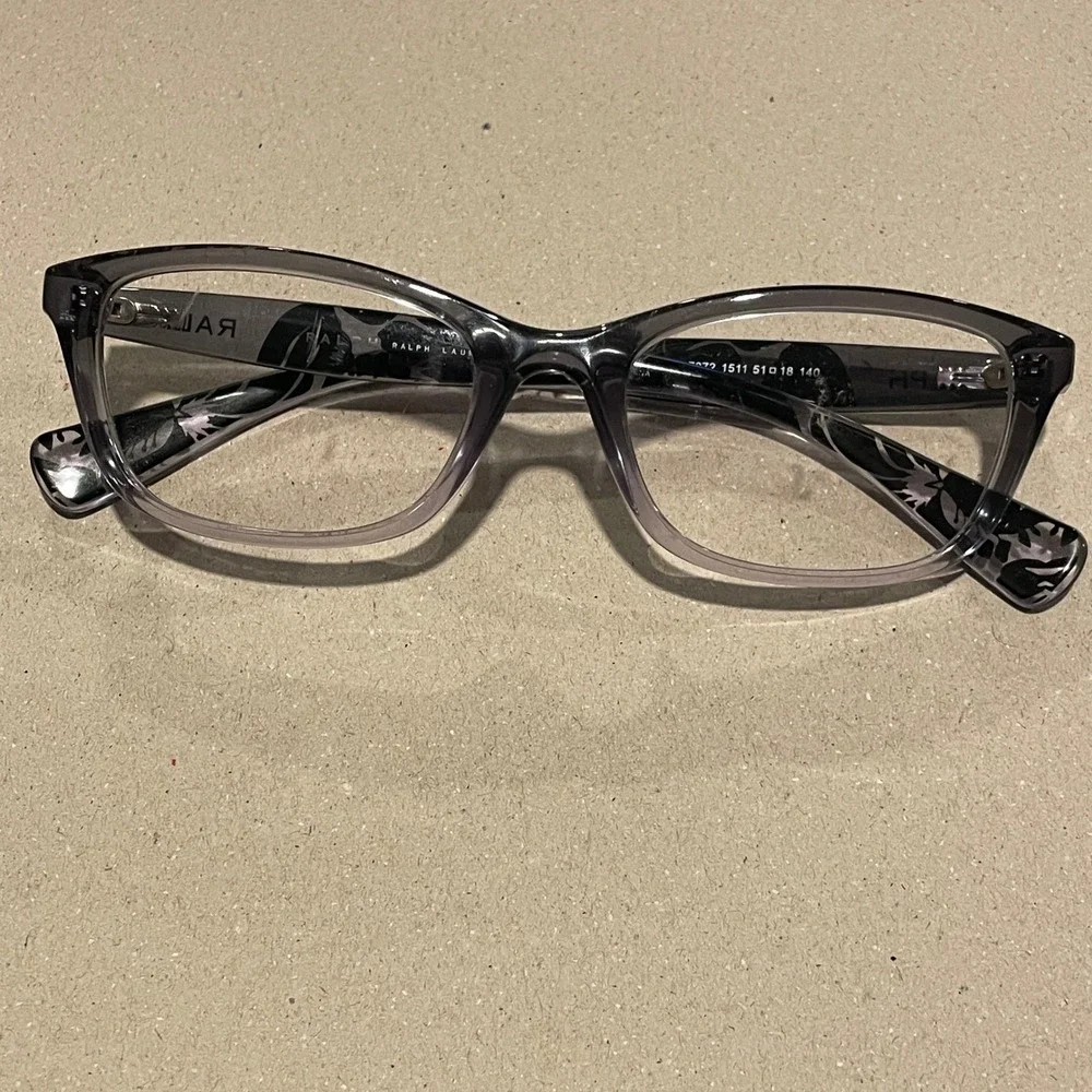 Ralph Lauren Eyeglasses Frames RA7072 1511 51 18 140 Grey Floral Womens‎